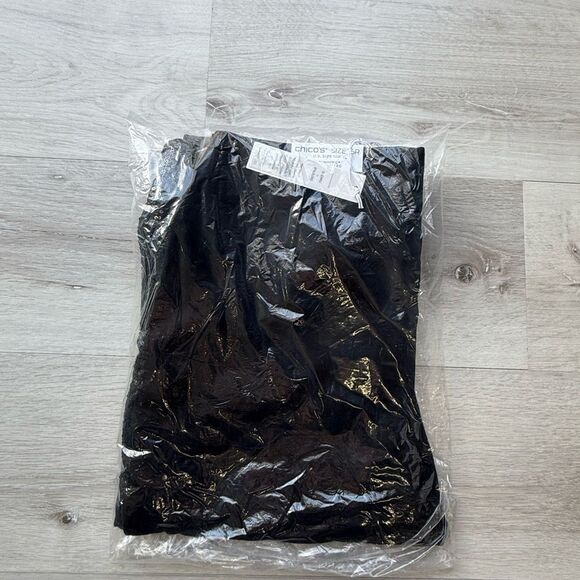Chico’s Juliet Sequin Front Ankle Pants Black Size 1.5R NWT in packaging - Picture 4 of 5